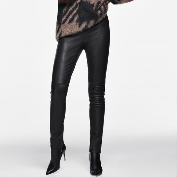 hugo boss leather pants